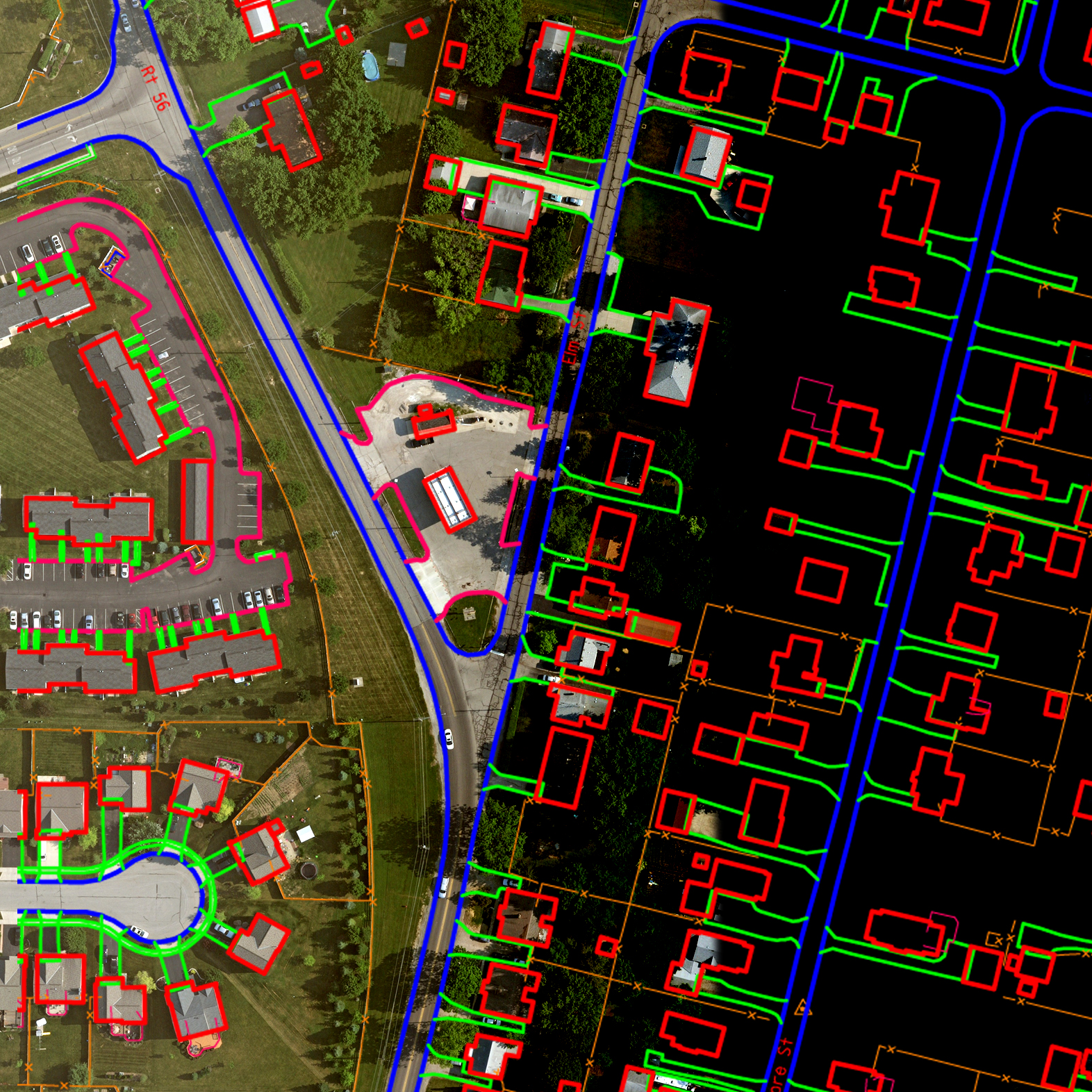 Planimetric 3d feature