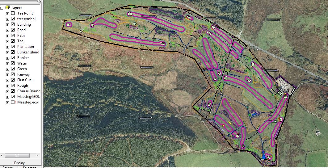 Golf course mapping service